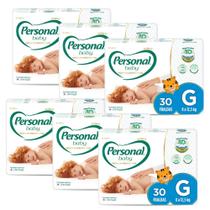 Fralda Personal Premium Mega 6 Pacotes com 30 Unidades Cada - Tamanho G