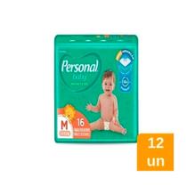 Fralda Personal Soft e Protect Jumbo Tamanho M 12 Pacotes com 16 Unidades