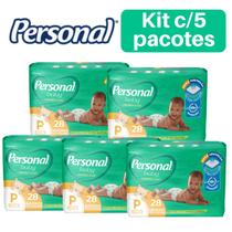 Fralda Personal tamanho P kit com 5 pacotes jumbo
