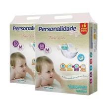 Fralda Personalidade Baby Total Care 2 Pacotes Tamanho M Com 120 Unidades de 5 a 8 kg