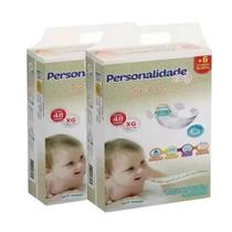 Fralda Personalidade Baby Total Care 2 Pacotes Tamanho XG Com 96 unidades De 11 a 15 kg