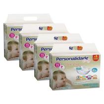 Fralda Personalidade Baby Total Care 4 Pacotes Tamanho P - Até 5 Kg Com 280 Unidades