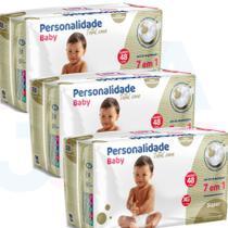 Fralda Personalidade Baby Total Care 7 Em 1 Tam XG - 144un