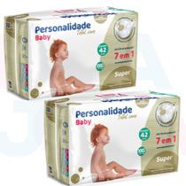 Fralda Personalidade Baby Total Care 7 Em 1 Tam XXG - 84 un