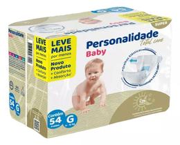 Fralda Personalidade Baby Total Care G - 8-12kg - 54 fraldas - Eurofral