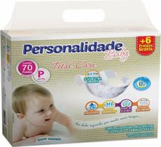 Fralda Personalidade Baby Total Care - P - até 5kg - 70 fraldas - 7898039564944