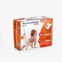 Fralda Personalidade Baby Ultra Sec pacote hiper tamanho XG - Eurofral