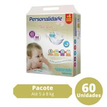 Fralda Personalidade Total Care 1 Pacote Tamanho M Com 60 Unidades Fralda Personalidade Total Care 1 Pacote Tamanho M Com 60 Unidades