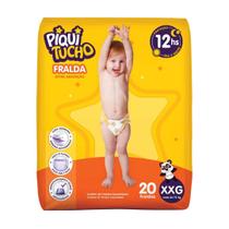 Fralda Piquitucho Mega Extra Absorção Diurna noturna