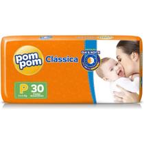 Fralda Pom Pom Clássica Jumbo 1 Pacote Tamanho P C/ 30 Unidades