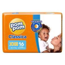 Fralda Pom Pom Clássica Jumbo 1 Pacote Tamanho XXG - 16 Unidades