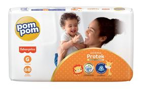 Fralda Pom Pom Derma Protek Hiper G Com 68 Unidades Sem Genero Fralda Pom Pom Derma Protek Hiper G Com 68 Unidades Sem Genero