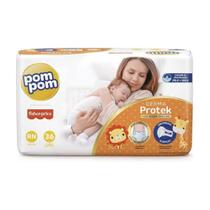 Fralda Pom Pom Derma Protek Jumbo RN com 36un