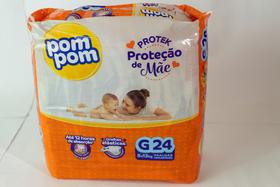 Fralda Pom Pom Derma Protek Jumbo Tam G 8 a 13 kg com 24 unidades