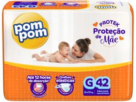 Fralda Pom Pom Derma Protek Mega G com 42un Fralda Pom Pom Derma Protek Mega G com 42un