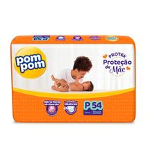 Fralda Pom Pom Derma Protek Mega P com 54un Fralda Pom Pom Derma Protek Mega P com 54un