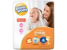 Fralda Pom Pom Fisher-Price Derma Protek 