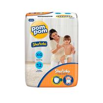 Fralda Pom Pom Modelo Shortinho Jumbinho tamanho:XXG - 12 fraldas