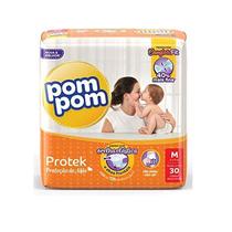 Fralda Pom Pom Protek Proteção de Mãe com 30 unidades