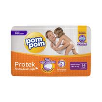 Fralda Pom Pom Protek Proteção de Mãe G 14 Unidades