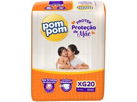 Fralda Pom Pom Protek Proteção de Mãe Jumbo - Tam. XG 12 a 15kg 20 Unidades Fralda Pom Pom Protek Proteção de Mãe Jumbo - Tam. XG 12 a 15kg 20 Unidades
