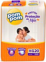 Fralda Pom Pom Protek Proteção de Mãe Jumbo xg com 20 Unidades