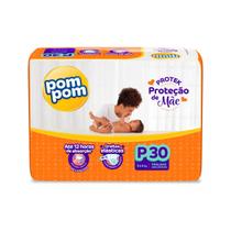 Fralda Pom Pom Protek Proteção de Mãe P com 30 Unidades - PomPom