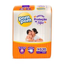 Fralda Pom Pom Protek Proteção De Mãe Tamanho XG Com 20 Unidades Pom Pom