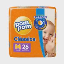 FRALDA POMPOM CLASSICA JUMBO M 26 un