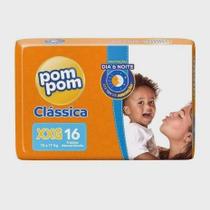 FRALDA POMPOM CLASSICA JUMBO XXG 16 un