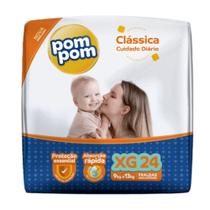 Fralda PomPom Clássica Tamanho XG 24 Unidades
