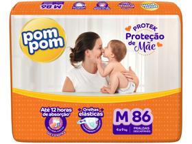 Fralda pompom derma protek hiper m - 86 un