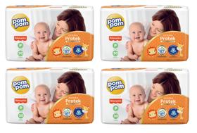 Fralda Pompom Derma Protek Jumbo Fisher-Price Jumbo - Tam P (3 a 6kg) - Kit com 120 fraldas