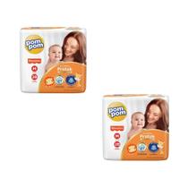 Fralda Pompom Derma Protek Tam M - ATACADO BARATO - kit com 56 Unidades/Tiras