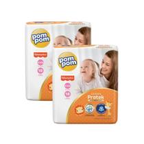 Fralda Pompom Derma Protek Tam XXG- ATACADO BARATO - Kit com 36 Unidades/Tiras