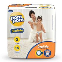 Fralda Pompom Shortinho Jumbinho G Pct C/16 Un 20440-0