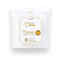 Fralda Premium Mami Branca 70Cm X 70Cm Com Bainha 05 UNIDADES - Melhor fralda do Mercado