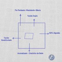 Fralda Quadriculada Branca Mabber 5m