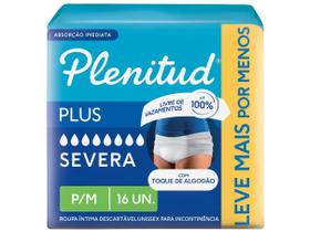 Fralda Roupa Íntima Plenitud Pro Plus P/M 16 Unidades - Conforto, Discrição e Alta Absorção Fralda Roupa Íntima Plenitud Pro Plus P/M 16 Unidades - Conforto, Discrição e Alta Absorção