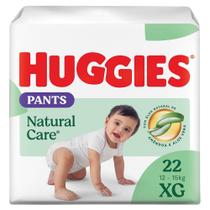Fralda Roupinha Huggies Natural Care Tamanho XG Pacote Mega 22 Unidades Descartáveis