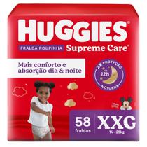 Fralda Roupinha Huggies Supreme Care XXG 58 Un