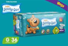 Fralda Scooby Doo Mega G 36 TIRAS - SCOOBY-DOO