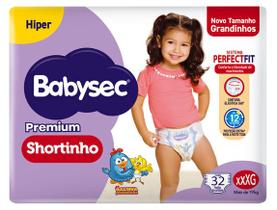 Fralda Shortinho BabySec Premium Galinha Pintadinha XXXG 19kg 32 Unidades Fralda Shortinho BabySec Premium Galinha Pintadinha XXXG 19kg 32 Unidades