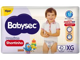 Fralda Shortinho Babysec Premium Hiper XG 11 a 14kg 42 Unidades