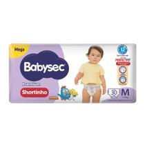 Fralda Shortinho Babysec Premium Tamanho M com 30 Fraldas Descartáveis Fralda Shortinho Babysec Premium Tamanho M com 30 Fraldas Descartáveis