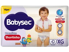 Fralda Shortinho Babysec Premium Tamanho XG com 42 Fraldas Descartáveis Fralda Shortinho Babysec Premium Tamanho XG com 42 Fraldas Descartáveis