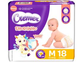 Fralda Shortinho Cremer Tam. M 6 a 10kg - 18 Unidades