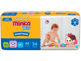 Fralda Shortinho Turma da Monica Baby Tam. M - 6 a 10kg 34 Unidades