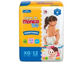 Fralda Shortinho Turma da Monica Baby Tam. XG - 12 a 17kg 12 Unidades