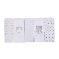 Fralda Soft Premium Papi Baby 80Cm X 80Cm - Urso - Contem 05 Un